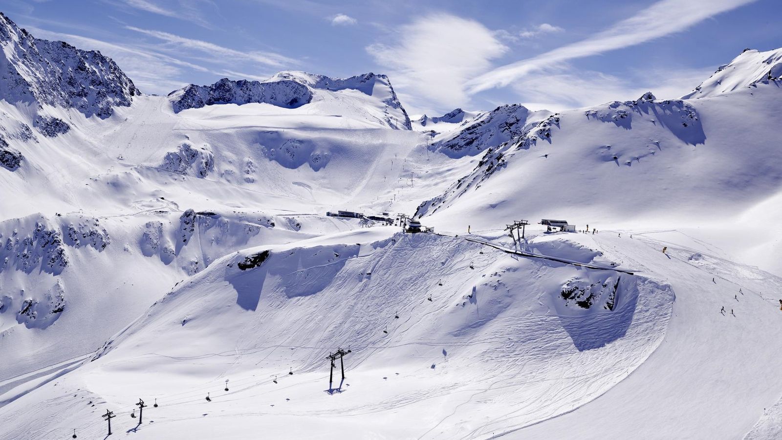 Skigebiete im Ötztal: Panorama mit Liften und Pisten